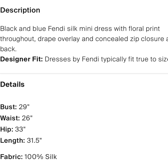 Fendi Size S 100% Silk Floral Ruffle Mini Dress - Picture 8 of 8